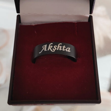 personalized name ring